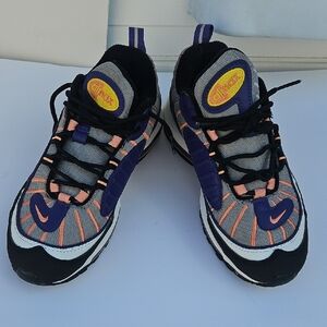 Nike Sneakers - Black, Purple, and Orange